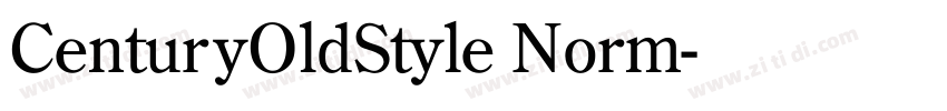 CenturyOldStyle Norm字体转换